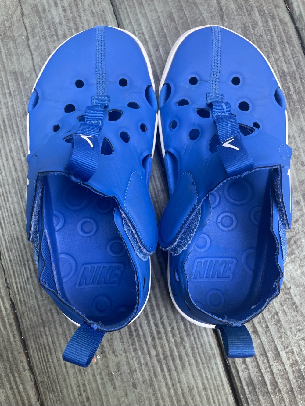 Nike Kids Royal Blue Water Clog Sandals size 1 kids